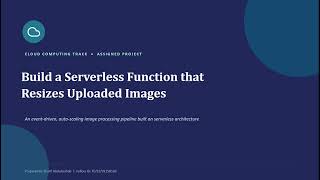 Server less functions that resizes uploaded images