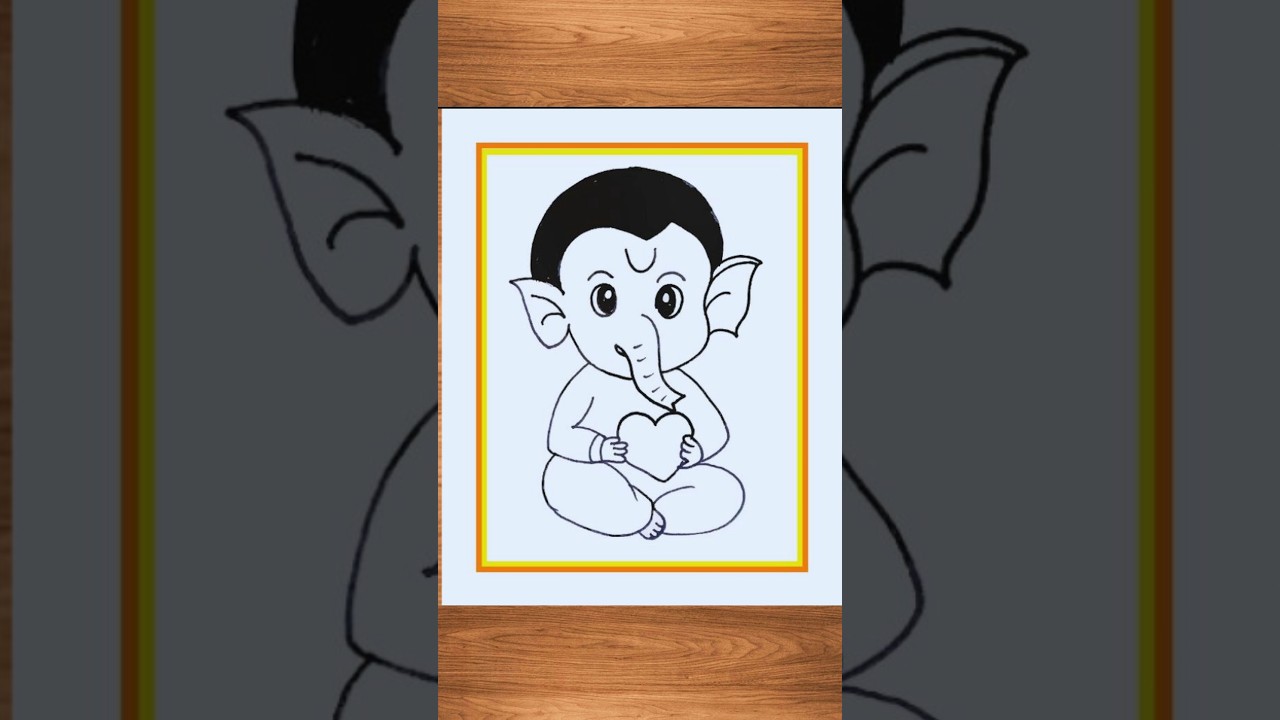 Ganpati Drawing / Ganesh Chaturthi Drawing / Ganesh Drawing / Lord Ganesha Drawing / Easy Drawing