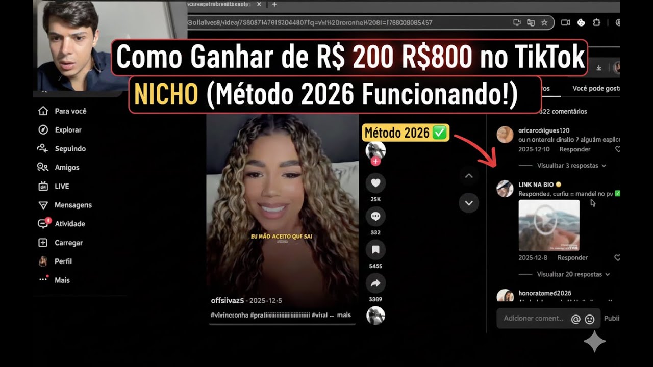 TikTok Nicho Hot: Como Lucrar R$200 a R$800 Sem Esforço – Guia Completo 2026 Funcionando Agora