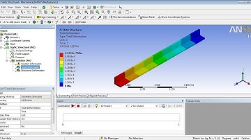 Ansys Workbench Static Structure L  section
