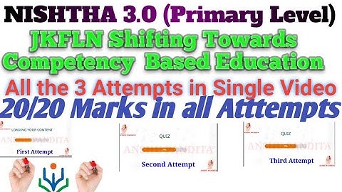 Quiz answers of JKFLN Shifting Towards Competency Based Education
