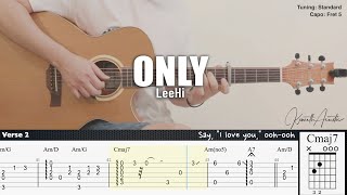 ONLY - LeeHi | Fingerstyle Guitar | TAB   Chords   Lyrics