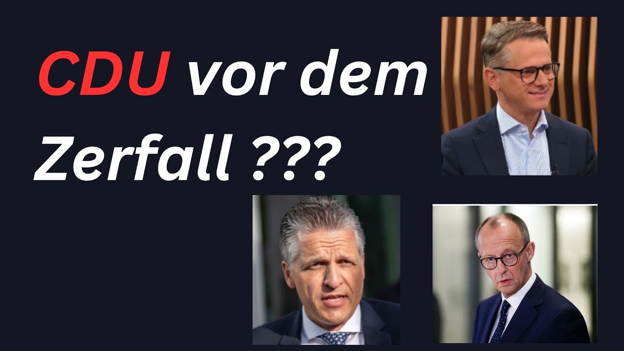 Wofür Steht Die Cdu Einfach Erklärt Steht die CDU vor dem Zerfall ??? - YouTube
