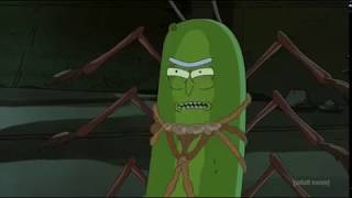 Rick and morty  (rick is becoming  a pickle)