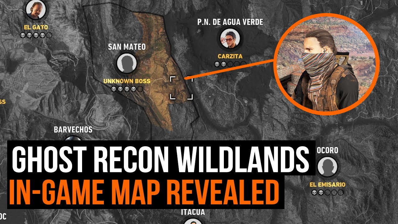 Ghost Recon Wildlands - How big is the map? In-game map revealed