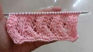 A wonderful knitting design for men's &amp; ladies sweater etc. Beginners friendly knitting pattern. 