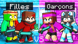 FILLE VS GARÇON sur Minecraft !