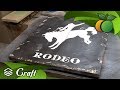 Quick and Dirty Weathered Western Rodeo Sign