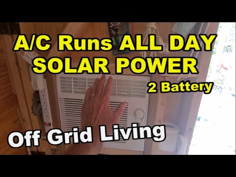 Air Conditioner Runs All Day Off Solar Panel, Solar Energy Projects for DIY