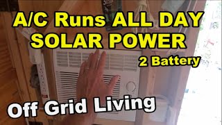 Air Conditioner Runs All Day Off Solar Panel, Solar Energy Projects for DIY