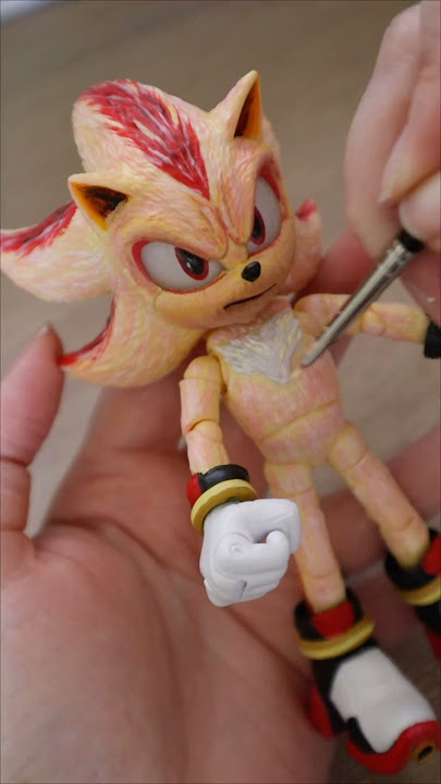 Let's improve this Super Shadow figure 💥 #shorts #shadow #sonic3 #merchandise #figure #art #fyp
