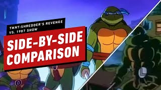 Teenage Mutant Ninja Turtles Shredder’s Revenge Intro vs. 1987 TMNT Animated Show Intro Comparison