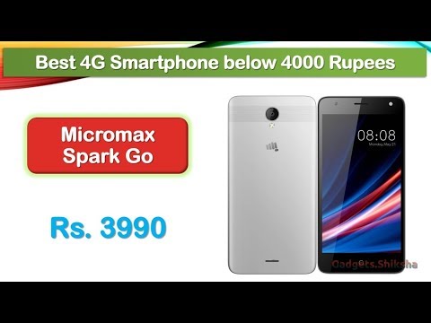 Best 4G Smartphone below 4000 Rs (हिंदी में) | Micromax Spark Go