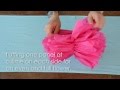 How To Assemble Tissue Paper Flower Pom Poms