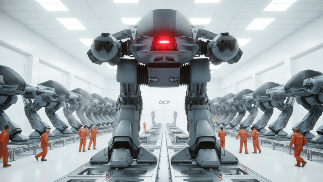 Inside the OCP High-Security Lab — Manufacturing the ED-209 Urban Pacification Droid (Full Process)
