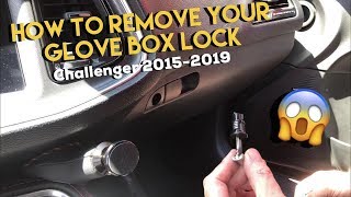 HOW TO CHANGE GLOVE BOX LOCK 2015-2019 DODGE CHALLENGER