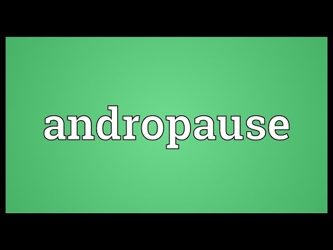 Andropause Meaning