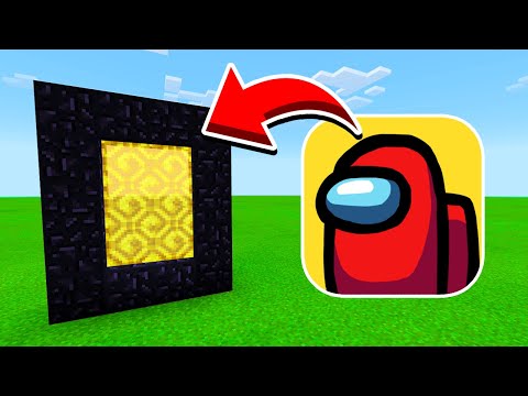 How To Make a Portal to the AMONG US Dimension in Minecraft PE (Among Us Portal in MCPE)