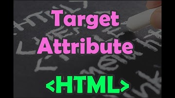 HTML | Chapter 6 | Links: Target Attribute