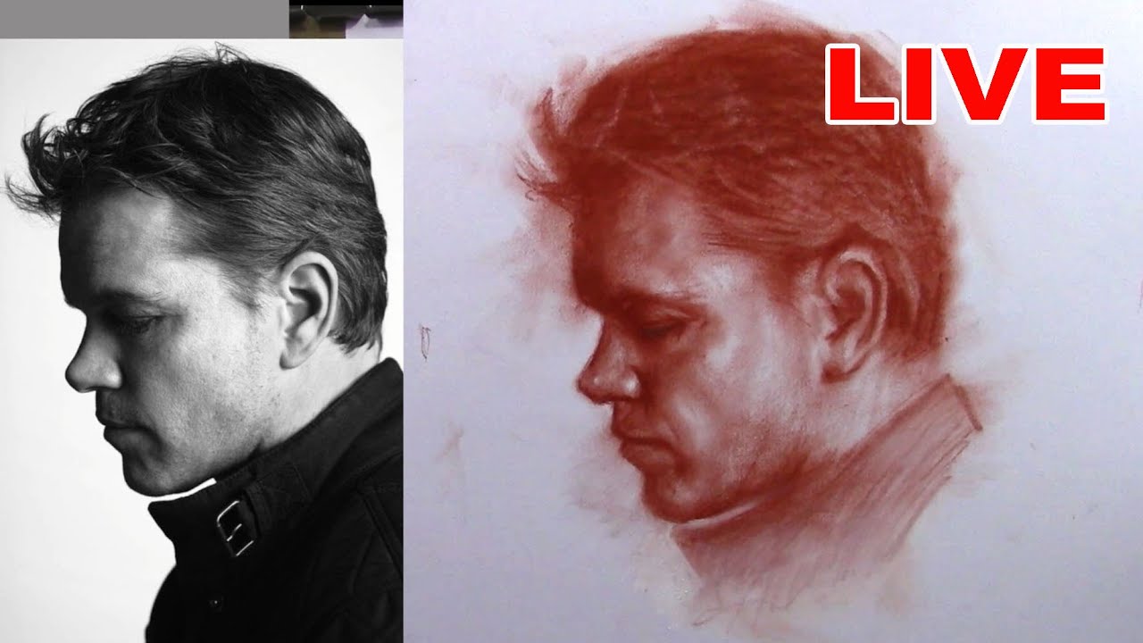 How to draw a face with Sanguine YouTube