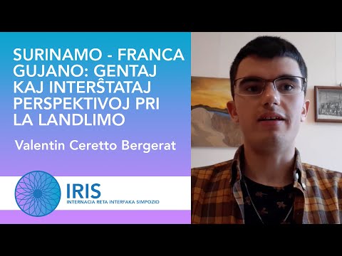 Surinamo-Franca Gujano: Perspektivoj pri la landlimo - Valentin Ceretto Bergerat - IRIS