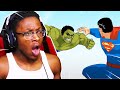 RTG Reacts to SUPERMAN Vs HULK Animation (Part1) -Taming The Beast II