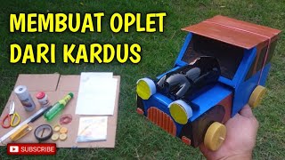 CARA MEMBUAT MINIATUR ANGKUTAN UMUM OPLET DARI KARDUS ll TRANSPORTASI UMUM DARAT DARI KARDUS