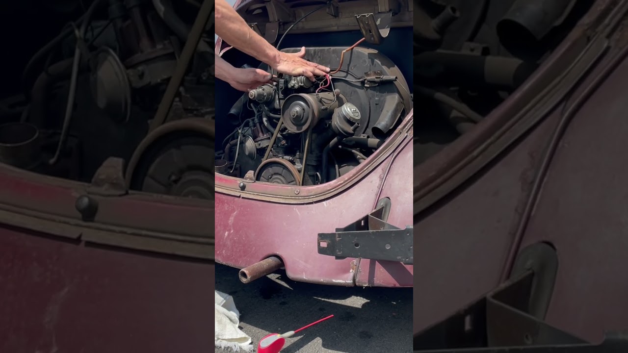 1969 VW Beetle 1st Start Up in 30 Years 