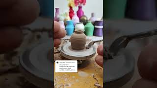 Mini Ceramic Vase. Minyatür Seramik Vazo.