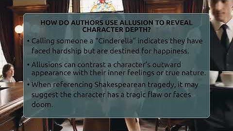 How Do Authors Use Allusion To Reveal Character Depth? - The Prose Path