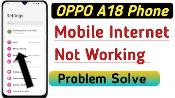 How to Solve Mobile Internet Not Working Problem  In Oppo A18 Phone | Internet Problem Fix  Kare.