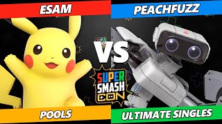 SSC 2023 - ESAM (Pikachu) Vs. PeachFuzz (ROB) Smash Ultimate Tournament