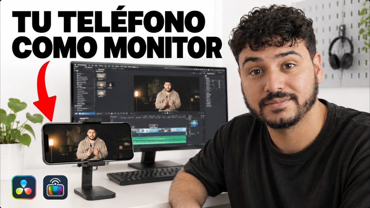 Usa tu teléfono como monitor en Davinci Resolve | Android y iPhone