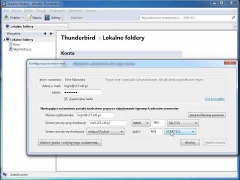 Konfiguracja Thunderbirda z użyciem IMAP i SSL