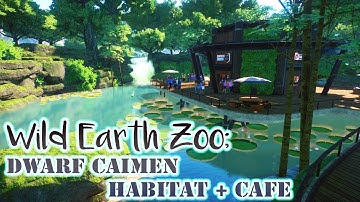 Dwarf Caimen Habitat and Cafe | Wildearth Zoo | Planet Zoo | Speedbuild | ep.11