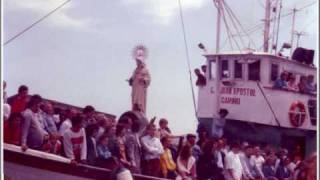 [ Cariño,La Coruña,El Ortegal ] Barcos pesqueros en Galicia Procesion de la Virgen del Carmen