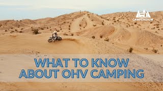 Tips for Off-Highway Vehicle Camping