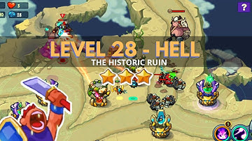 King of Defense: Level 28 HELL / THE HISTORIC RUIN / with basic heroes