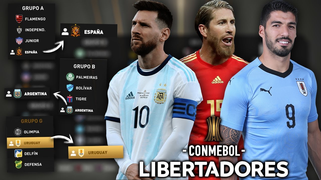 ¿Que pasaría si URUGUAY, ARGENTINA y ESPAÑA jugaran la COPA LIBERTADORES? 🇺🇾🇦🇷🇪🇸