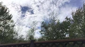 Timelapse of a group of cumulus and cirrocumulus clouds: Climate and Weather