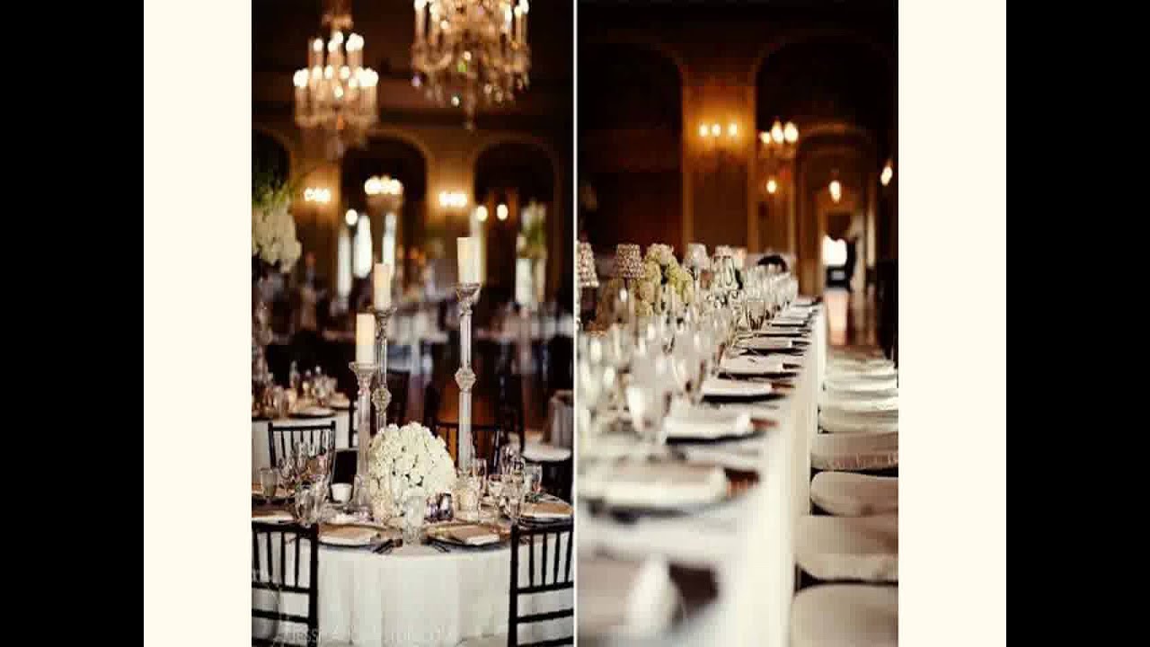 Black And White Wedding Decoration Ideas 2015 - YouTube