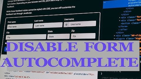 HTML Autocomplete Attribute Explained