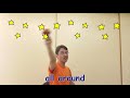 【幼児から】英語版きらきら星でシンプルリズム体操　Twinkle Little Stars Simple version 　above, over, around という副詞の感覚をつかもう。