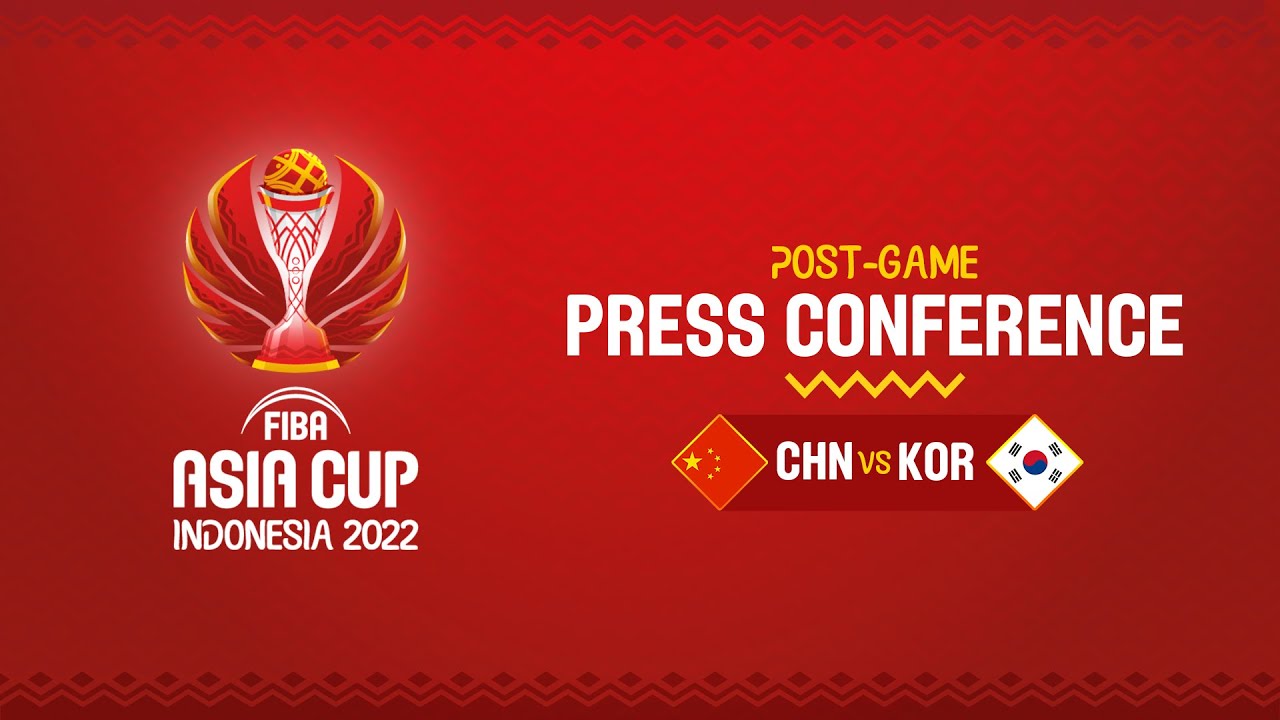 China v Korea - Press Conference - FIBA Asia Cup 2022