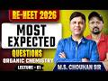 RE NEET2026 | Most Expected Question | Organic Chemistry | L-1 | MS Chouhan | Jitender Singh Sir