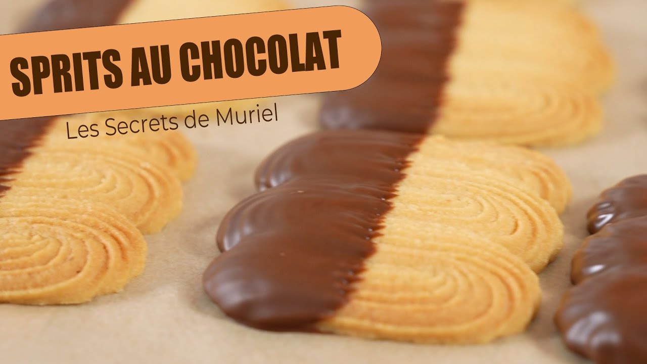Recette de sablés sprits au chocolat au lait // Les Secrets de Muriel
