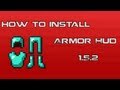 ArmorHudステータスエフェクトのインストール方法HUD方向HUD1.6.1/ 1.5.2 Minecraft