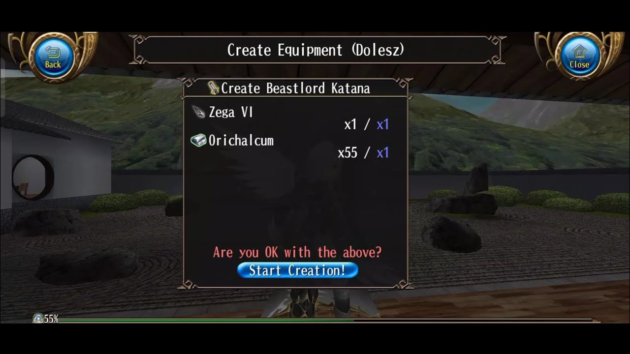Toram Online - Trying to Craft Beastlord Katana