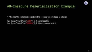 Pentest | 8. Ways to Attack a Web Application | 11. Insecure Deserialization Vulnerabilities Information