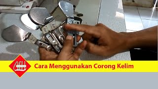 Cara Menggunakan Corong Kelim Mesin Jahit High Speed